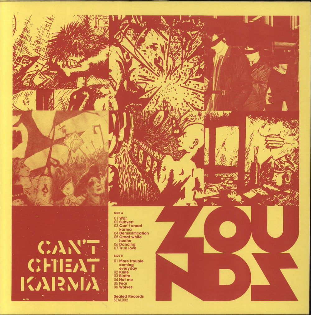 Zounds Can't Cheat Karma UK vinyl LP album (LP record) 5055869582766