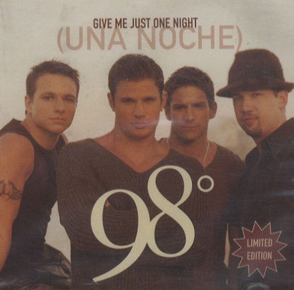 98 Degrees Give Me Just One Night (Una Noche) US CD single (CD5 / 5") 012153296-2