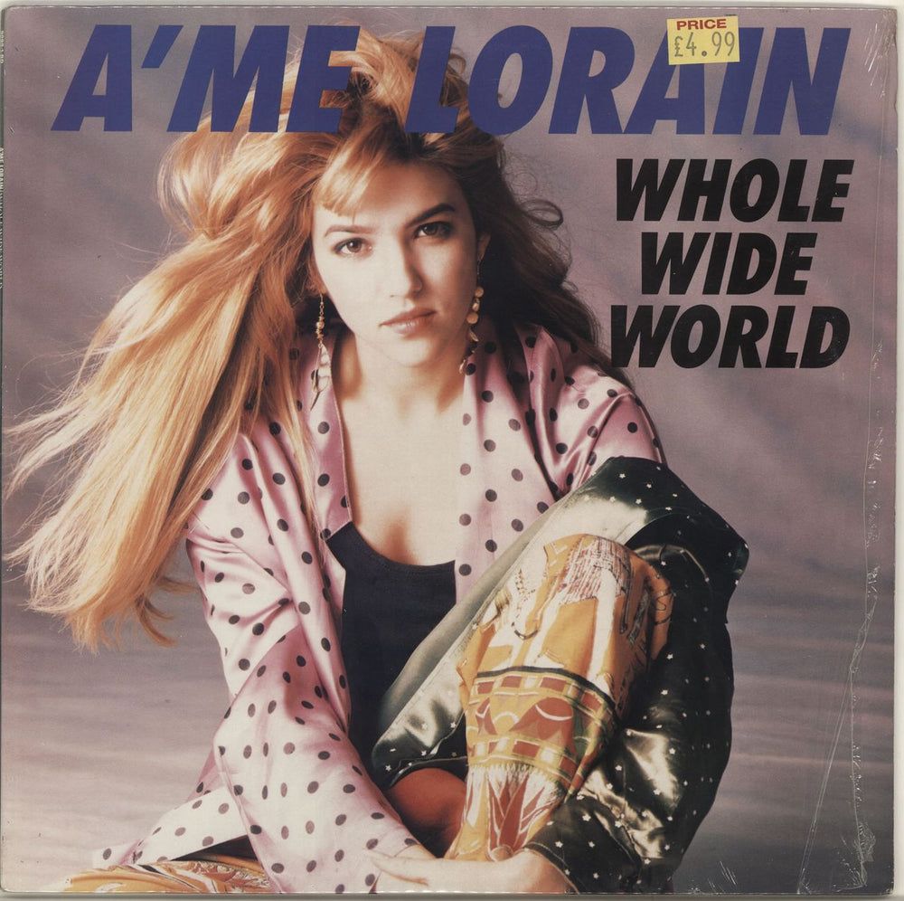 A'Me Lorain Whole Wide World US 12" vinyl single (12 inch record / Maxi-single) 9099-1RD