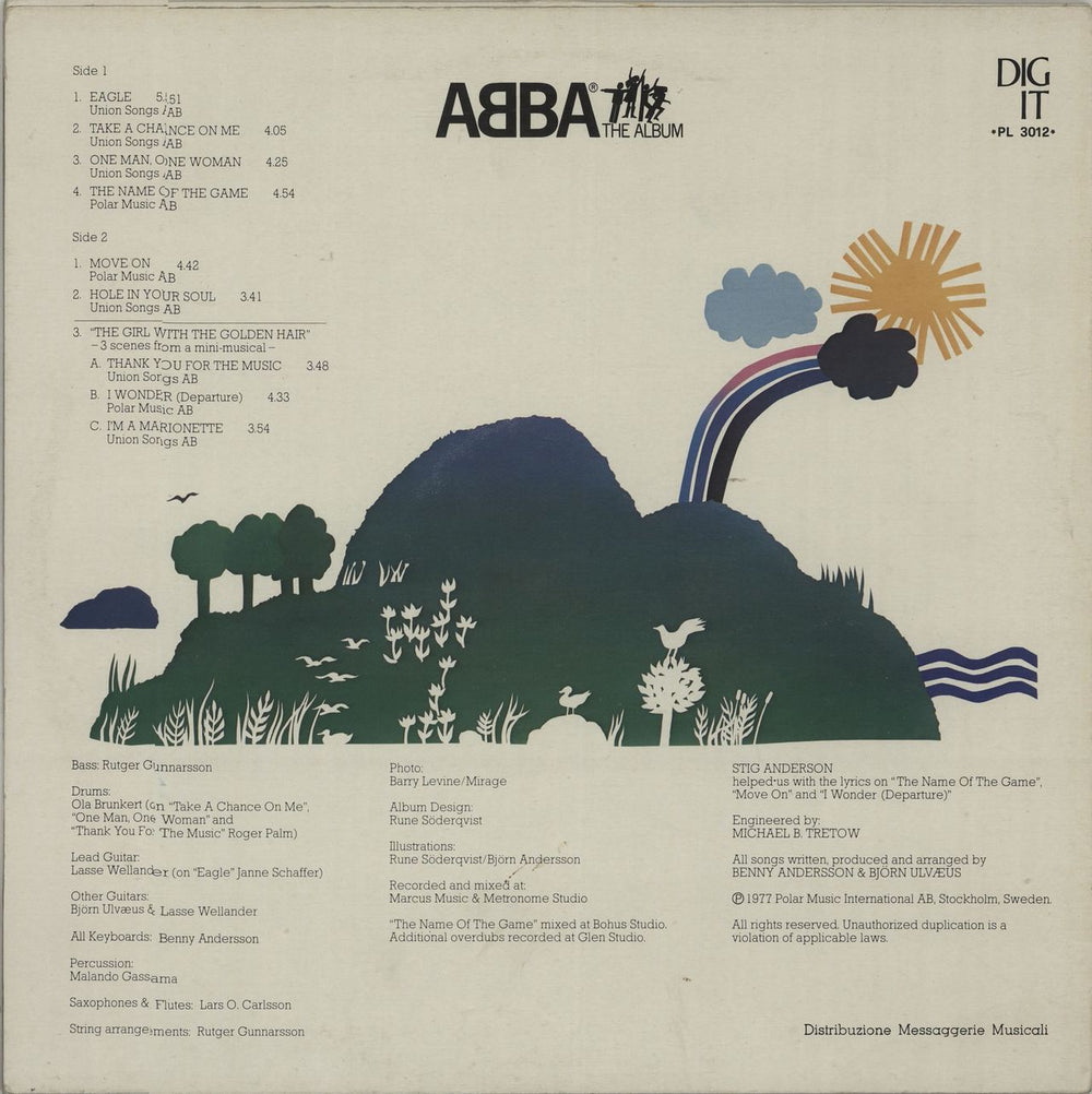 Abba ABBA The Album Italian vinyl LP album (LP record) ABBLPAB658242