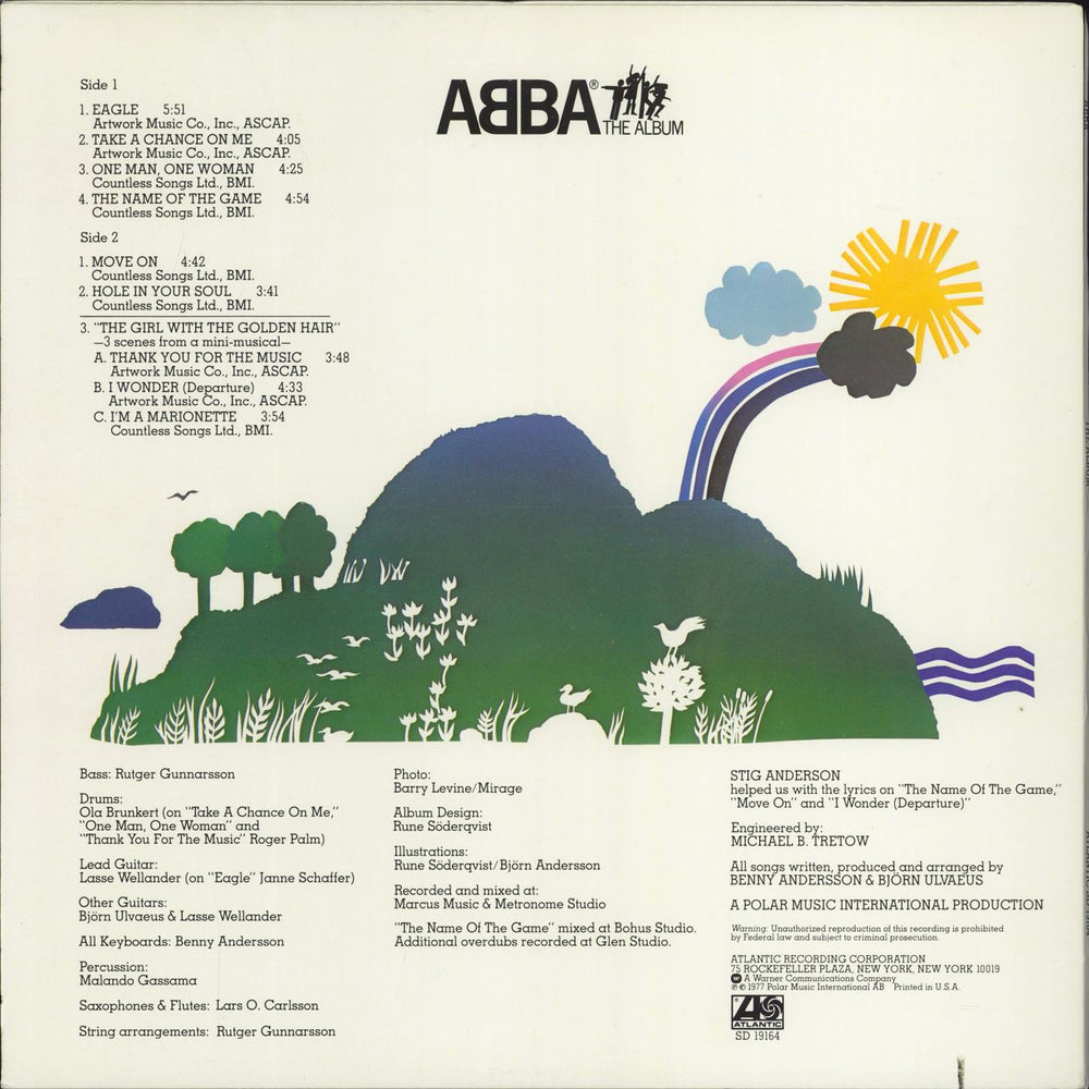 Abba Abba The Album US vinyl LP album (LP record)