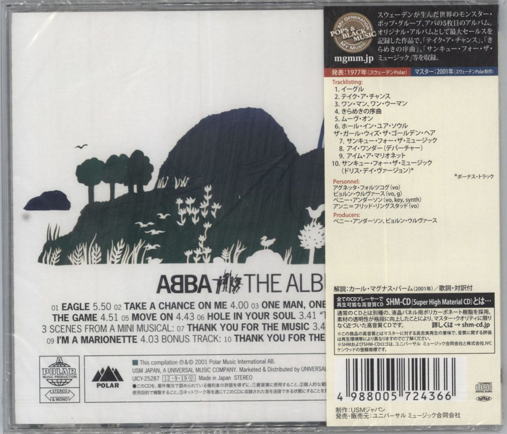 Abba The Album - Sealed Japanese SHM CD ABBHMTH810324