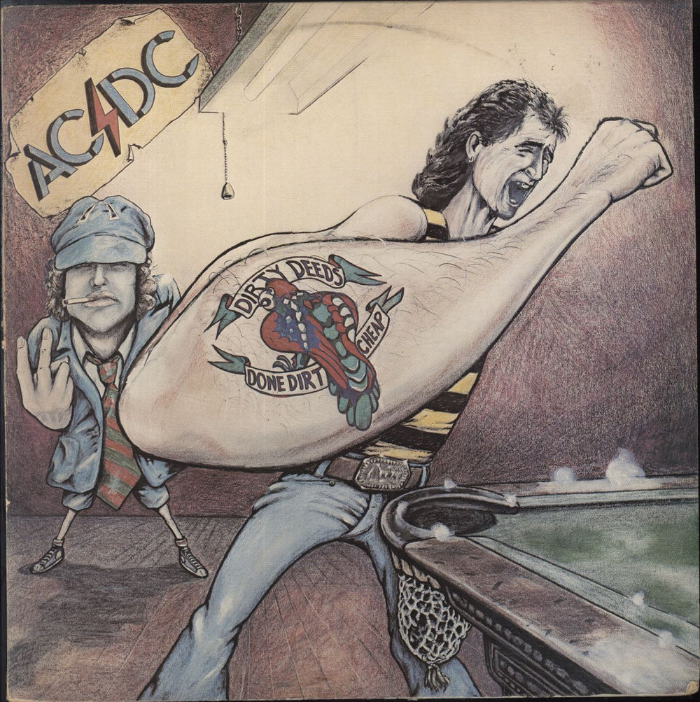 AC/DC Dirty Deeds Done Cheap - EX Australian vinyl LP album (LP record) APLP.020