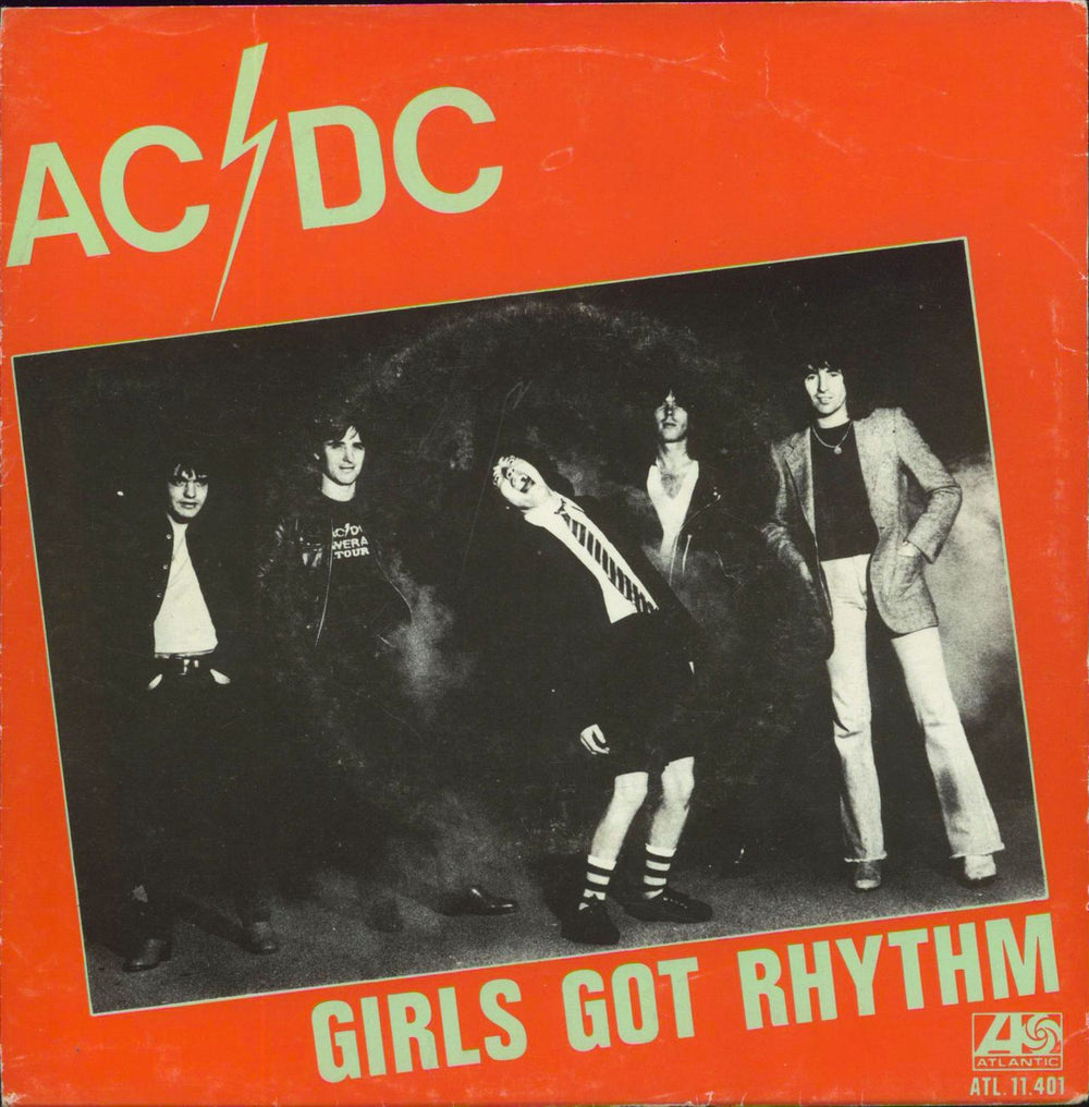 AC/DC Girls Got Rhythm + P/S Dutch 7" vinyl single (7 inch record / 45) ATL11401