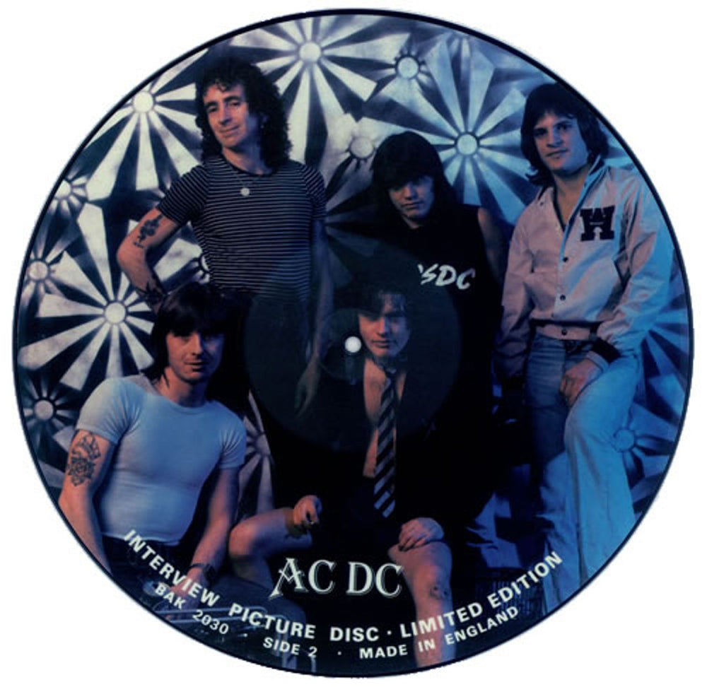 AC/DC Interview Picture Disc UK picture disc LP (vinyl picture disc album) ACDPDIN436511