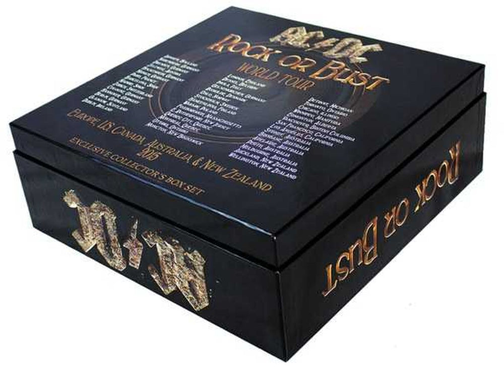 AC/DC Rock Or Bust - World Tour Exclusive Collector's Box Set + CD UK CD Album Box Set