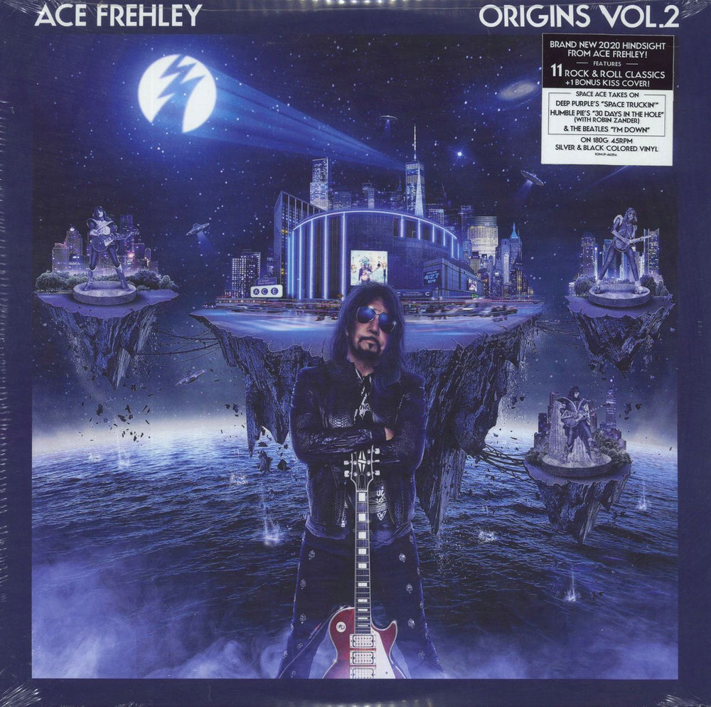 Ace Frehley Origins Vol. 2 - 180gm Silver & Black Vinyl US 2-LP vinyl record set (Double LP Album) EOM-LP-46292
