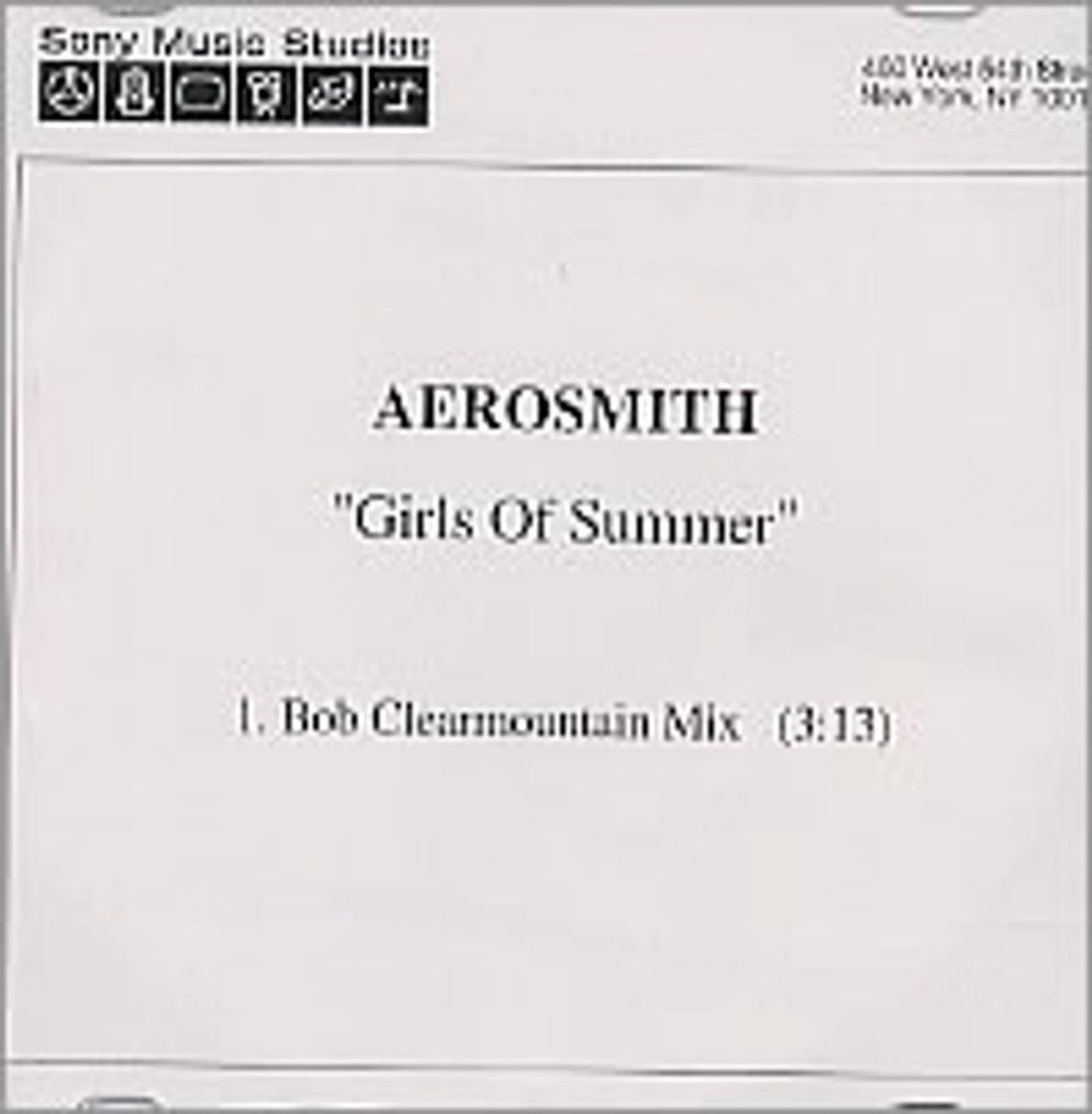 Aerosmith Girls Of Summer US Promo CD-R acetate CD ACETATE
