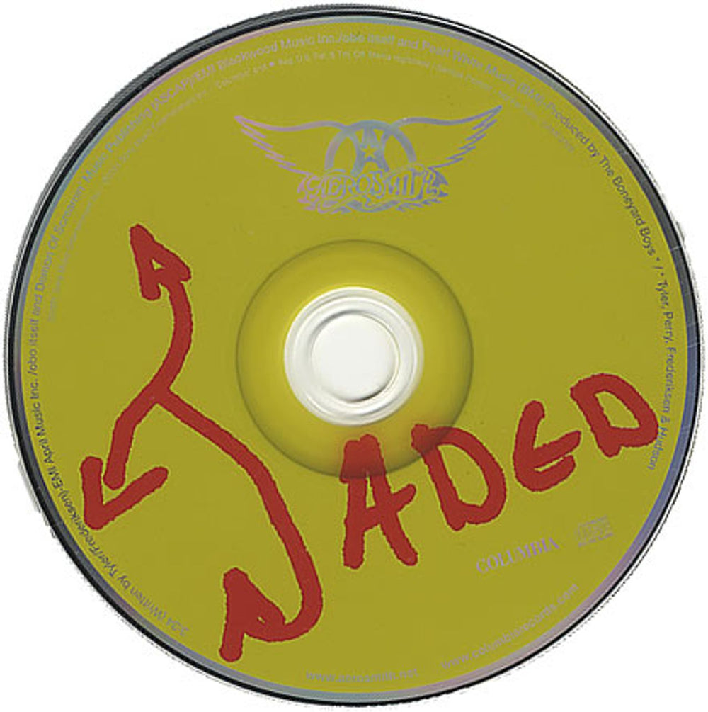 Aerosmith Jaded Australian Promo CD single (CD5 / 5") AERC5JA204463