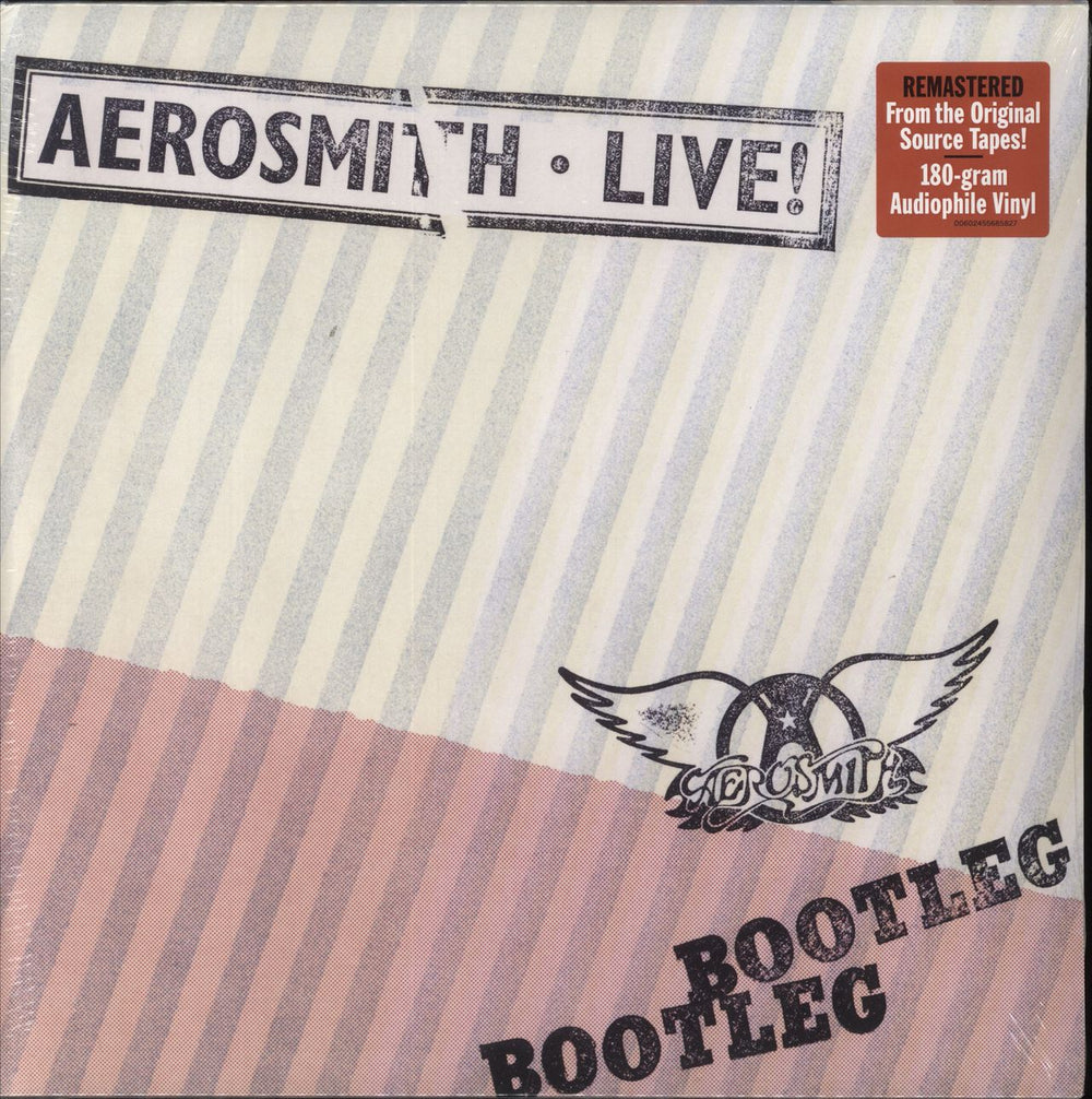 Aerosmith Live! Bootleg - 180g - Hype Sticker - Sealed US 2-LP vinyl record set (Double LP Album) B0037936-01