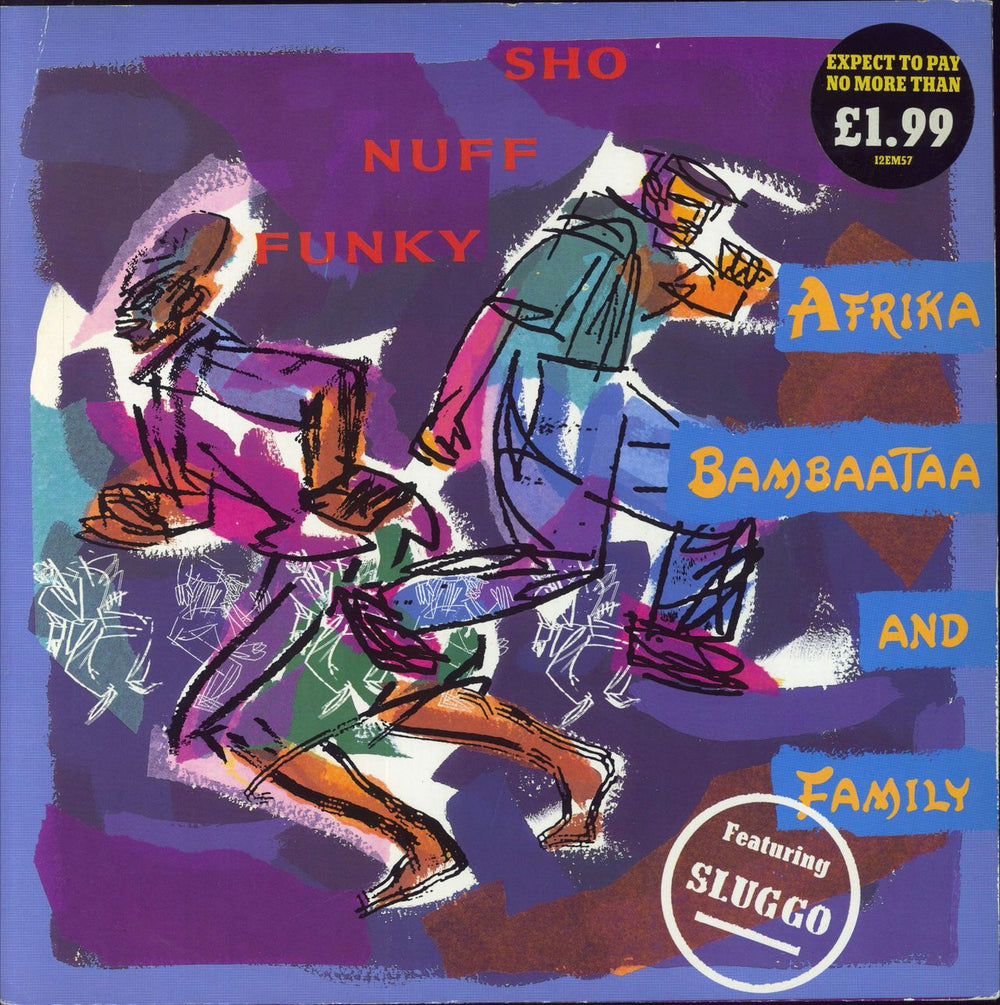 Afrika Bambaataa Sho Nuff Funky UK 12" vinyl single (12 inch record / Maxi-single) 12EM57