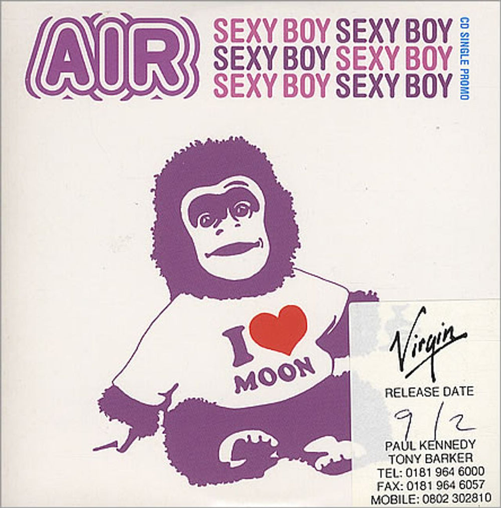 Air (French) Sexy Boy Dutch Promo CD single (CD5 / 5") VISA4082