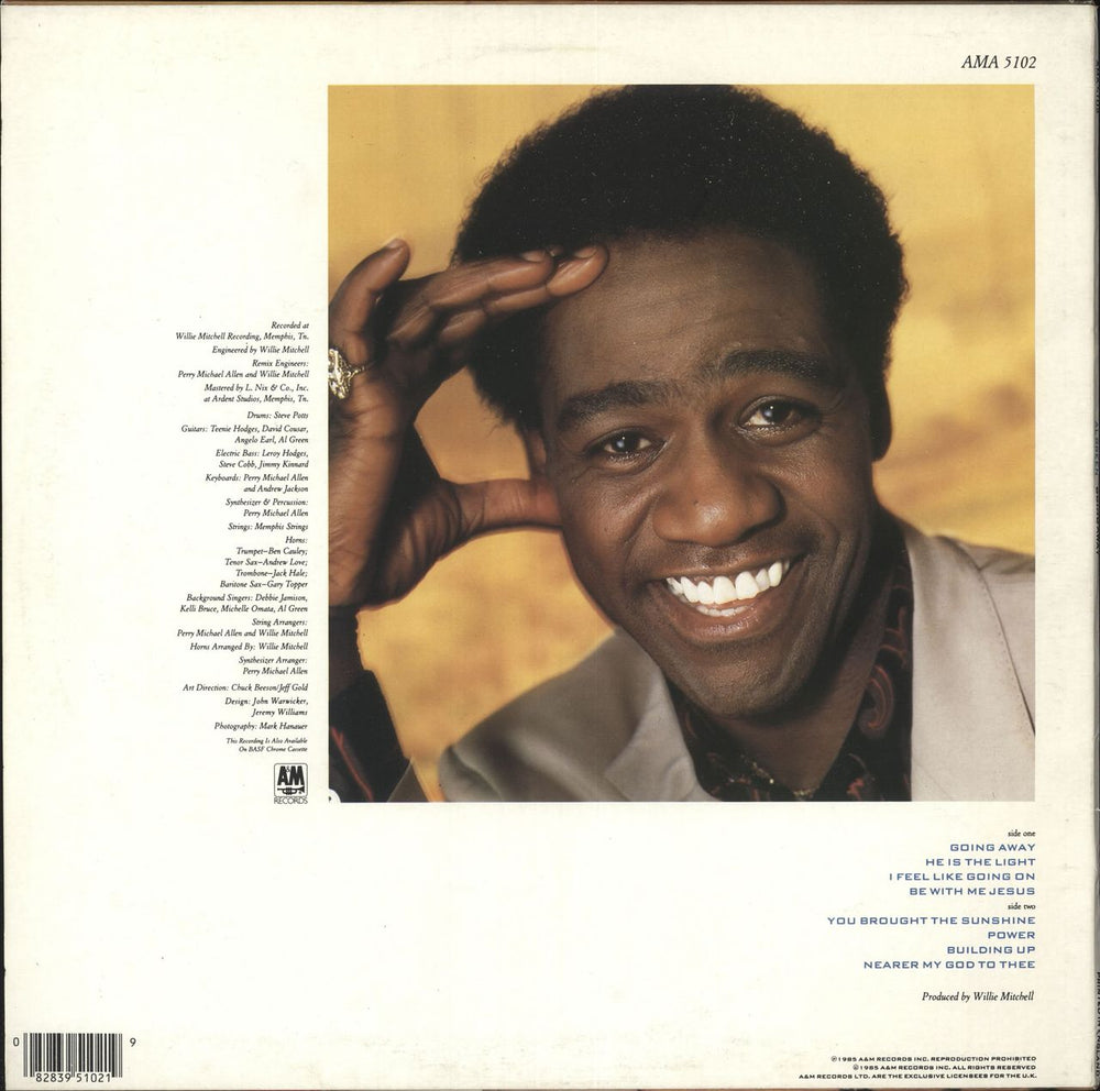 Al Green Going Away UK vinyl LP album (LP record) AEELPGO736439