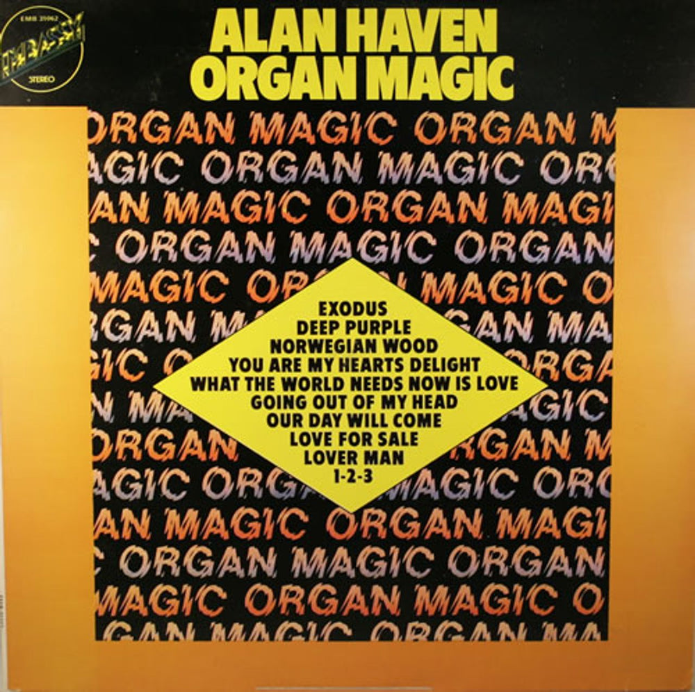 Alan Haven Organ Music UK vinyl LP album (LP record) EMB31062