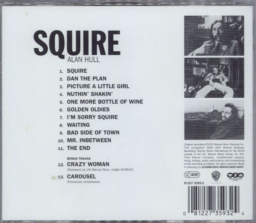 Alan Hull Squire German CD album (CDLP)