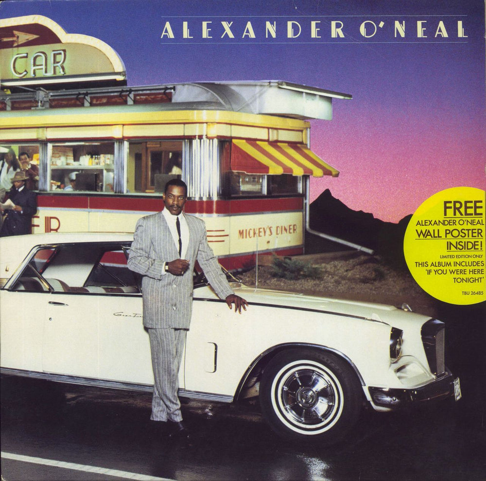 Alexander O'Neal Alexander O'Neal + Poster UK vinyl LP album (LP record) TBU26485