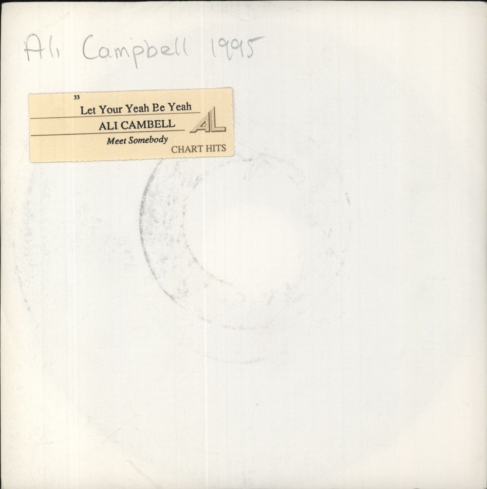 Ali Campbell Let Your Yeah Be Yeah UK 7" vinyl single (7 inch record / 45) KUFFLH2