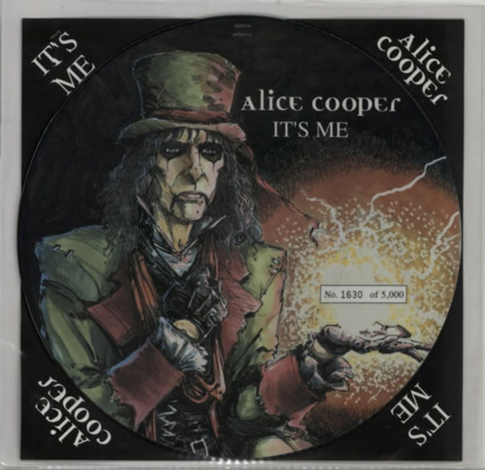 Alice Cooper It's Me UK 12" vinyl picture disc (12 inch picture record) 6605636