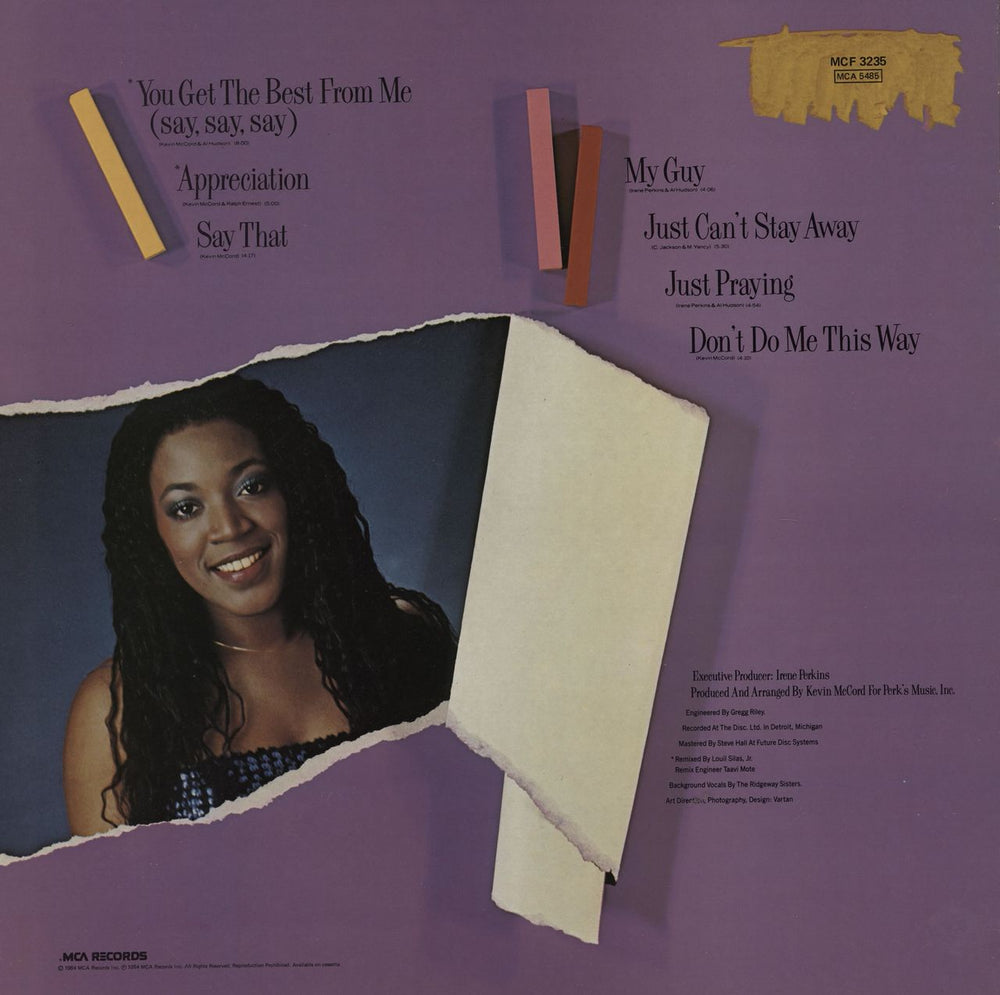 Alicia Myers I Appreciate UK Vinyl LP — RareVinyl.com