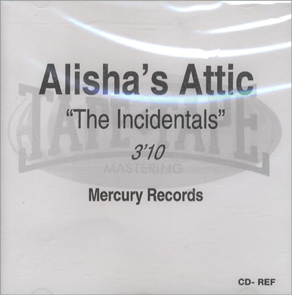 Alisha's Attic The Incidentals UK Promo CD-R acetate CD ACETATE