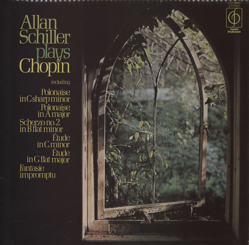 Allan Schiller Allan Schiller Plays Chopin UK vinyl LP album (LP record) CFP40061