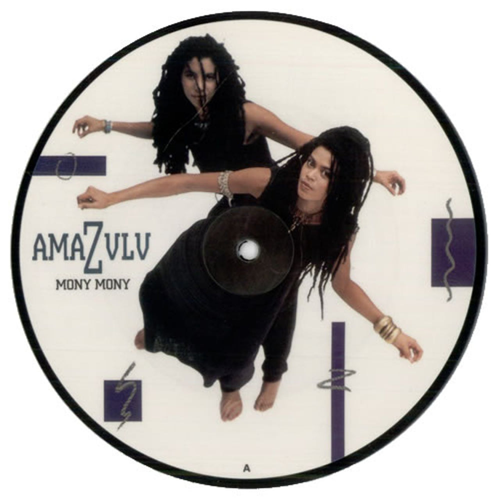 Amazulu Mony Mony US 7" vinyl picture disc (7 inch picture disc single) EMP32