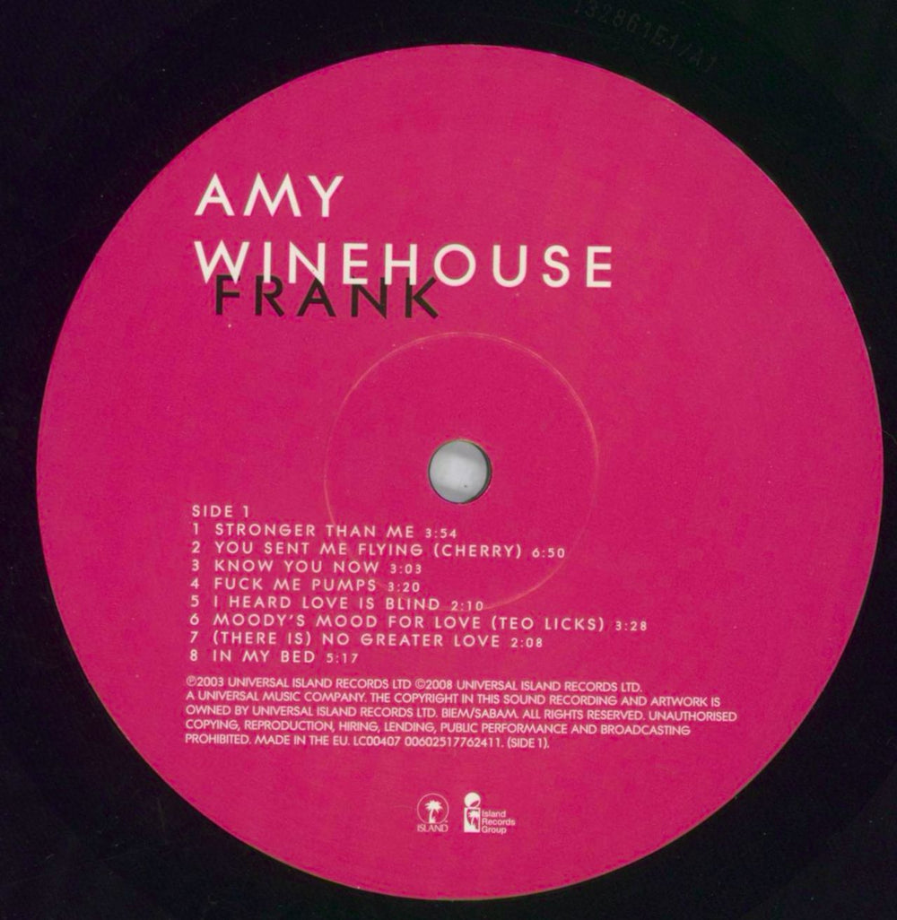 Amy Winehouse Frank - 180 Gram UK vinyl LP album (LP record) AWELPFR819093