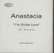 Anastacia I'm Outta Love UK Promo CD-R acetate CD ACETATE