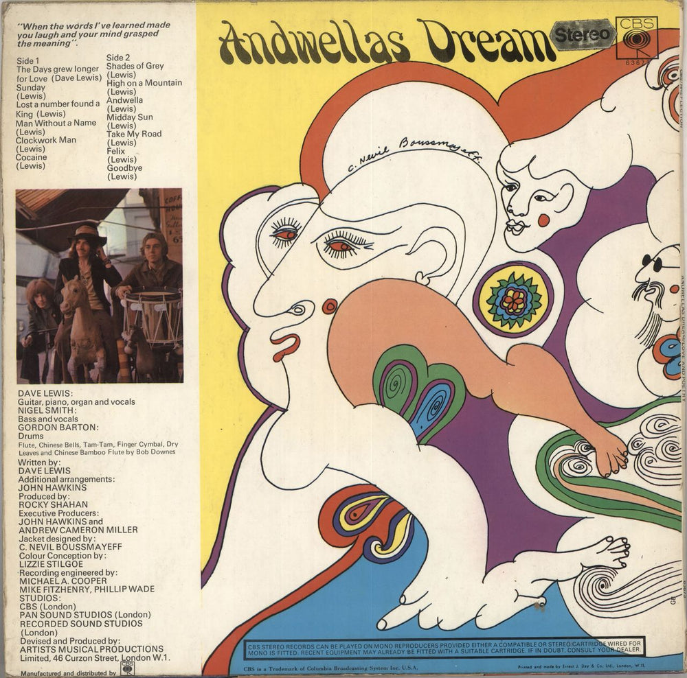 Andwella's Dream Love And Poetry - EX UK vinyl LP album (LP record) AEWLPLO735037