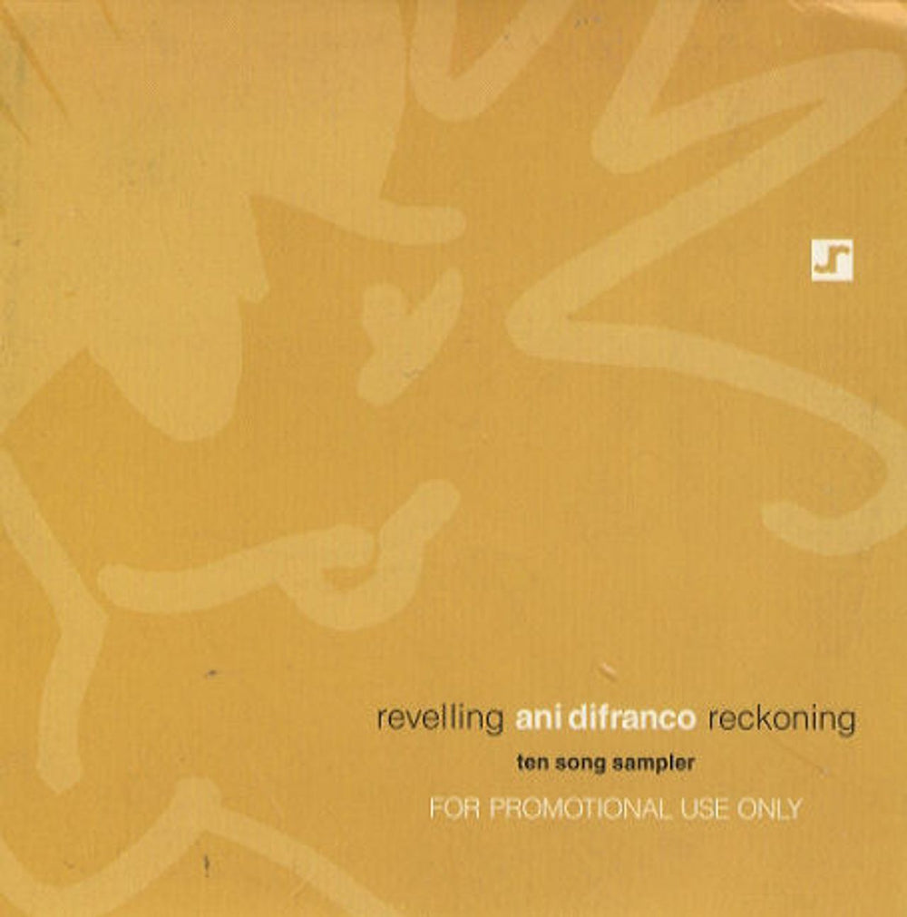 Ani Difranco Revelling/Reckoning US Promo CD album (CDLP) PRO20242