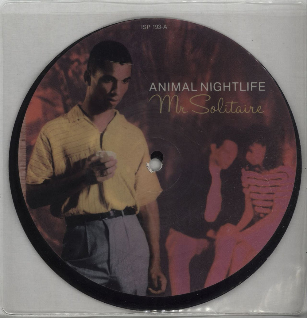 Animal Nightlife Mr Solitaire UK 7" vinyl picture disc (7 inch picture disc single) ISP193