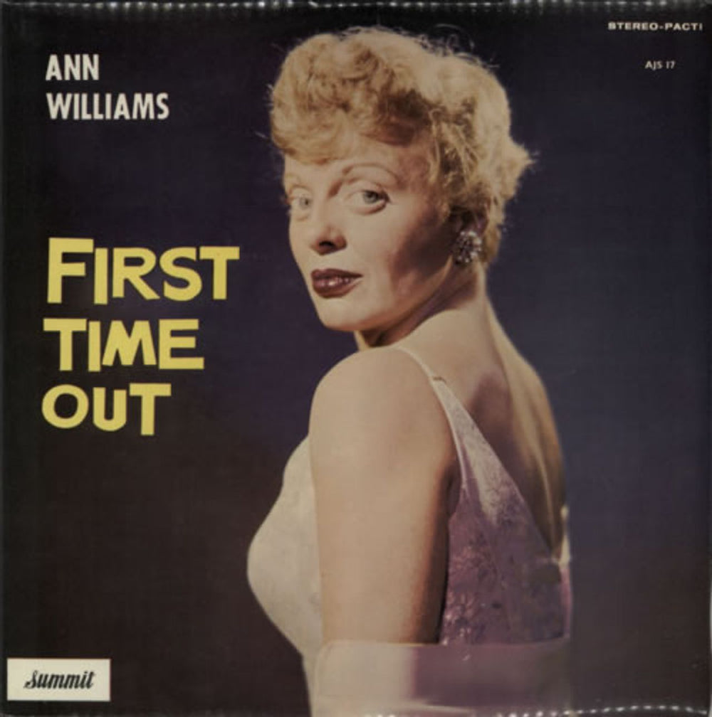 Ann Williams First Time Out - Summit UK vinyl LP album (LP record) AJS17