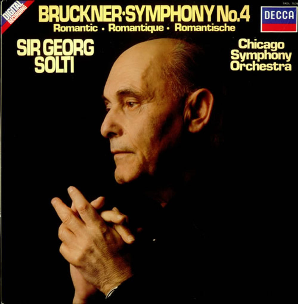 Anton Bruckner Symphony No. 4 'Romantic' UK vinyl LP album (LP record) SXDL7538