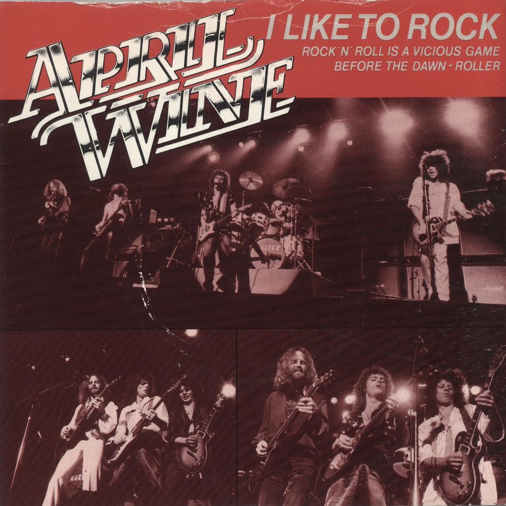 April Wine I Like To Rock EP - Picture sleeve UK 7" vinyl single (7 inch record / 45) CL16121