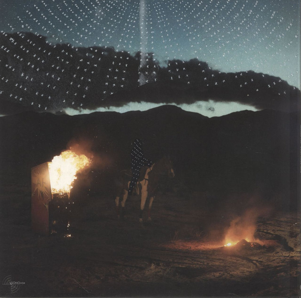 Arcade Fire Everything Now - Blue Vinyl + Night Version Sleeve UK vinyl LP album (LP record) 889854478612