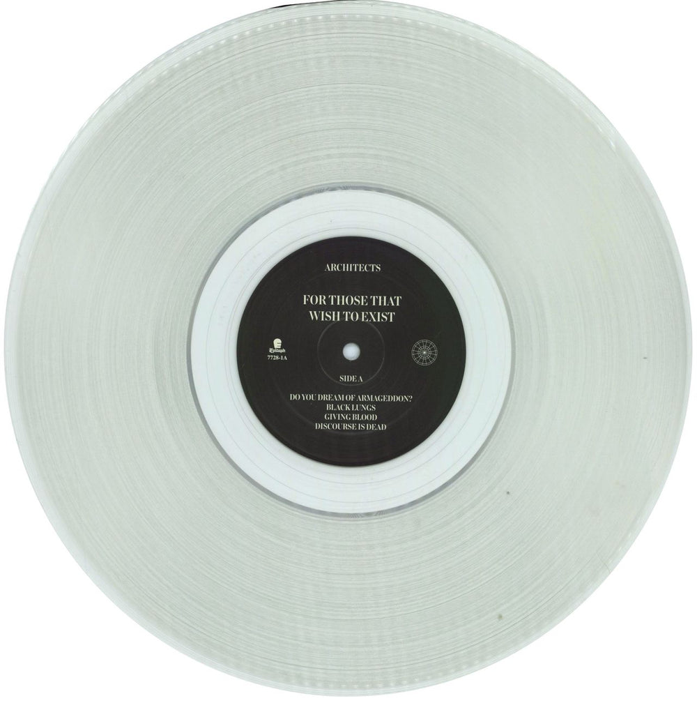 Architects For Those That Wish To Exist - Clear Vinyl UK 2-LP vinyl record set (Double LP Album) 07C2LFO789307