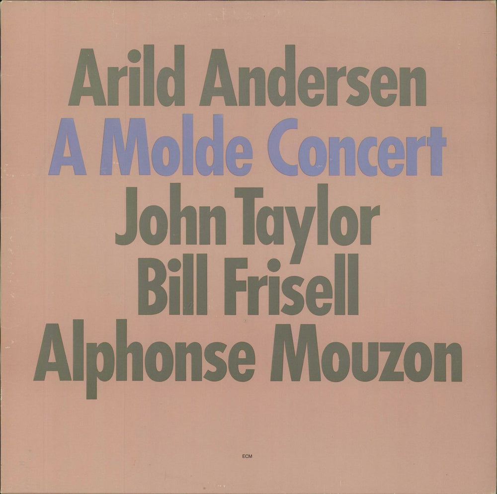 Arild Andersen A Molde Concert German vinyl LP album (LP record) ECM1236