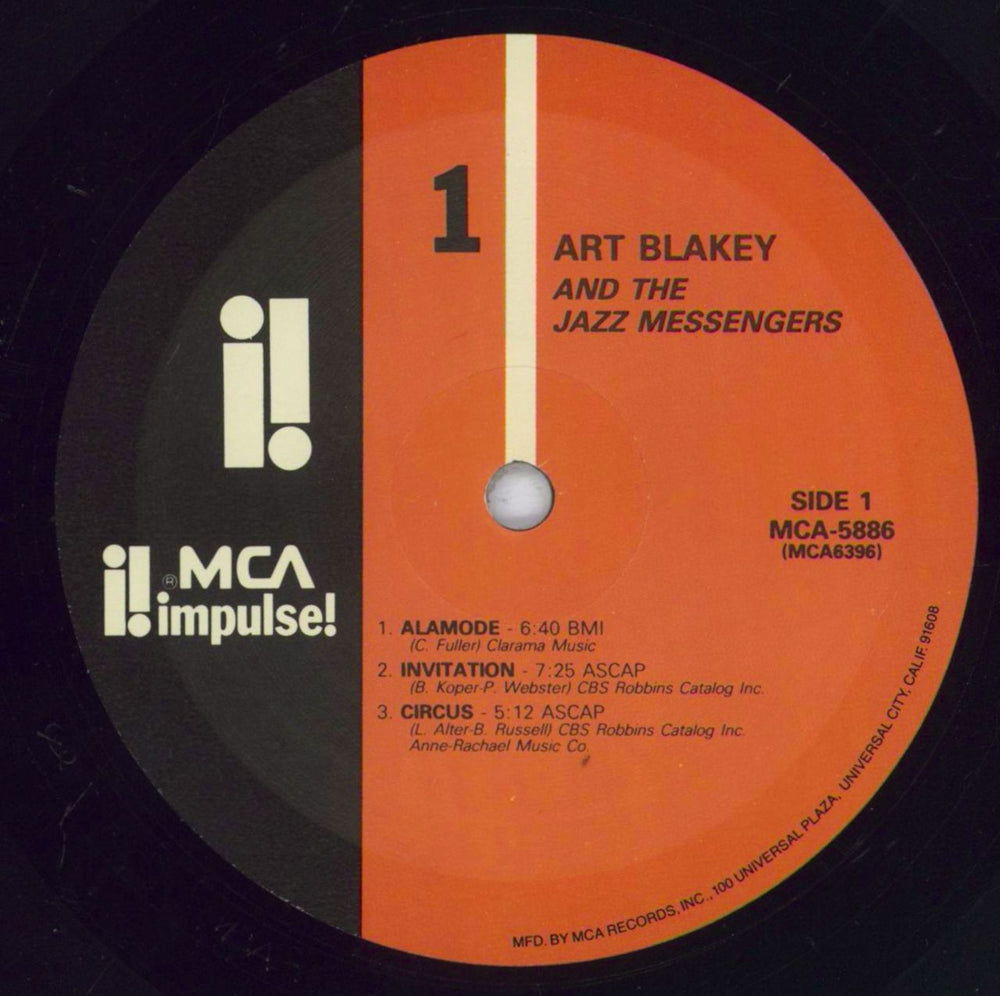 Art Blakey & The Jazz Messengers Jazz Messengers US vinyl LP album (LP record) AB4LPJA831610