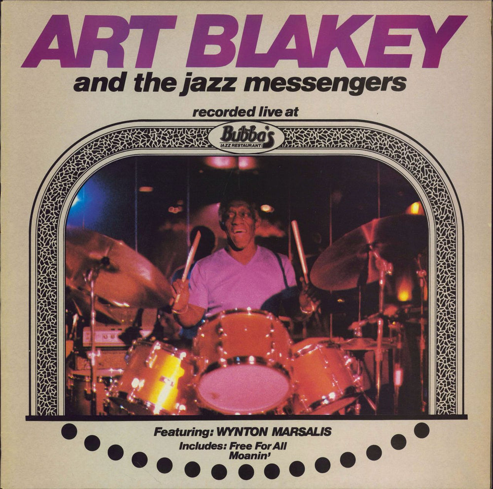 Art Blakey & The Jazz Messengers Live At Bubba's UK vinyl LP album (LP record) GATE7003