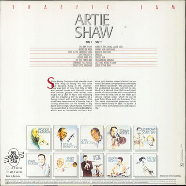 Artie Shaw Traffic Jam German vinyl LP album (LP record)