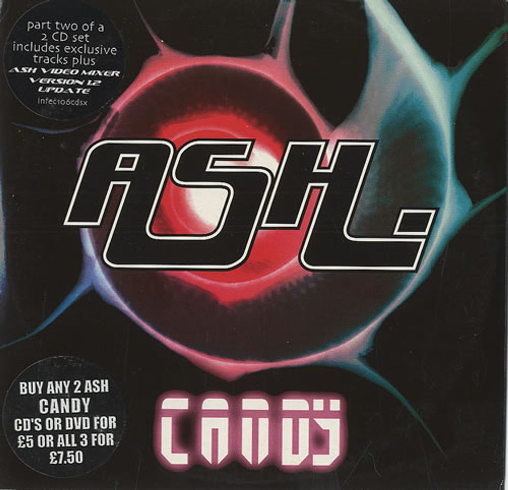 Ash Candy UK 2-CD single set (Double CD single) INFEC106CDS/X