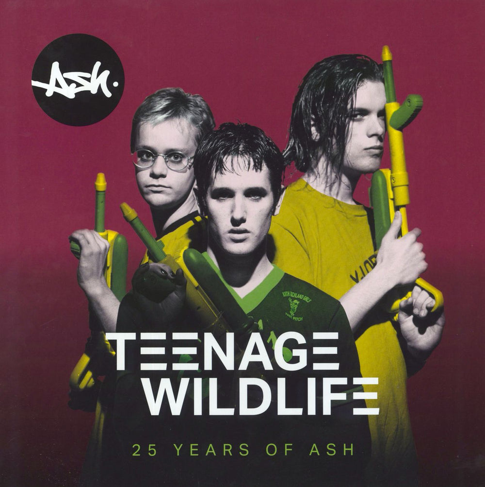 Ash Teenage Wildlife: 25 Years Of Ash UK 2-LP vinyl record set (Double LP Album) 4050538549072