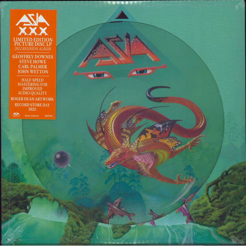 Asia XXX - Sealed UK picture disc LP (vinyl picture disc album) BMGCAT604LPX