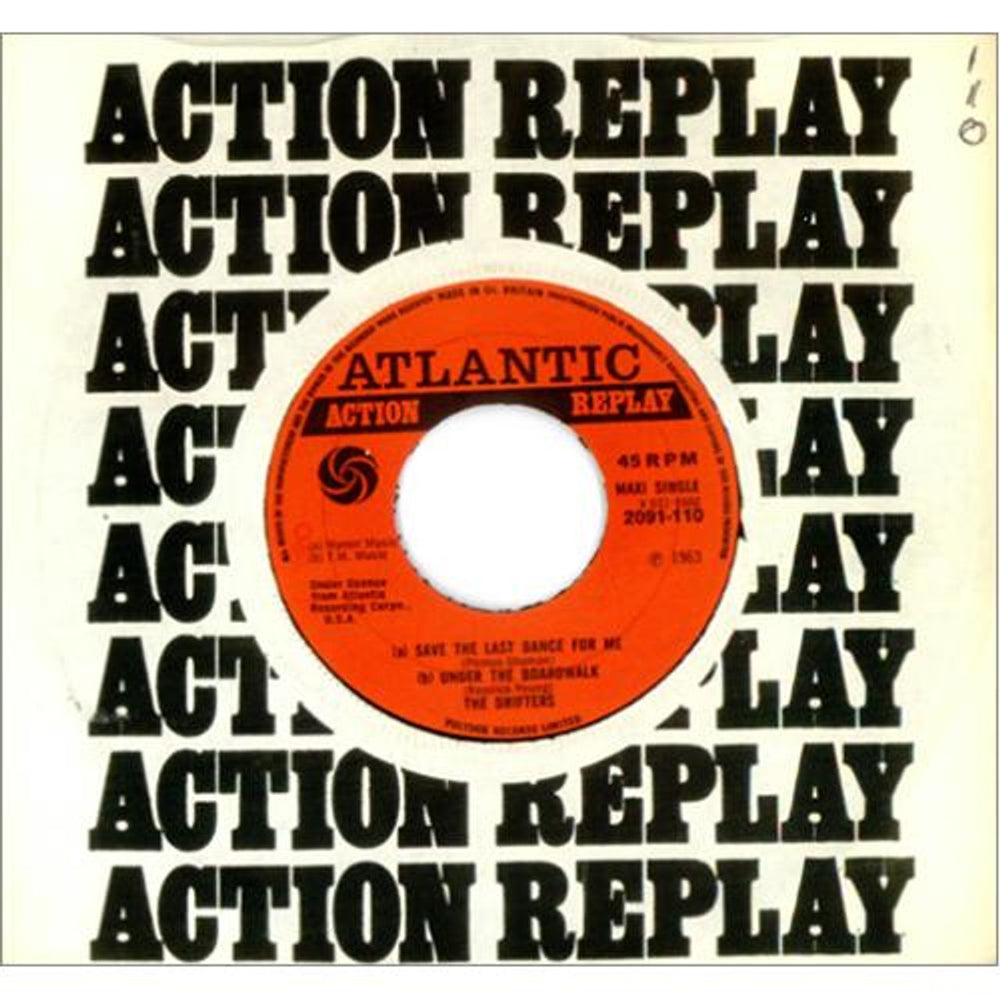 Atlantic Records Action Replay UK 7" vinyl single (7 inch record / 45) 2091-110