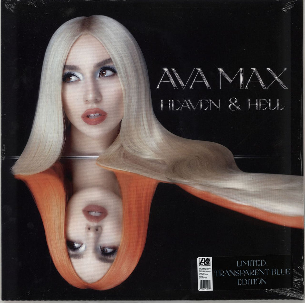 Ava Max Heaven & Hell - Blue Vinyl - Sealed UK vinyl LP album (LP record) 075678645921