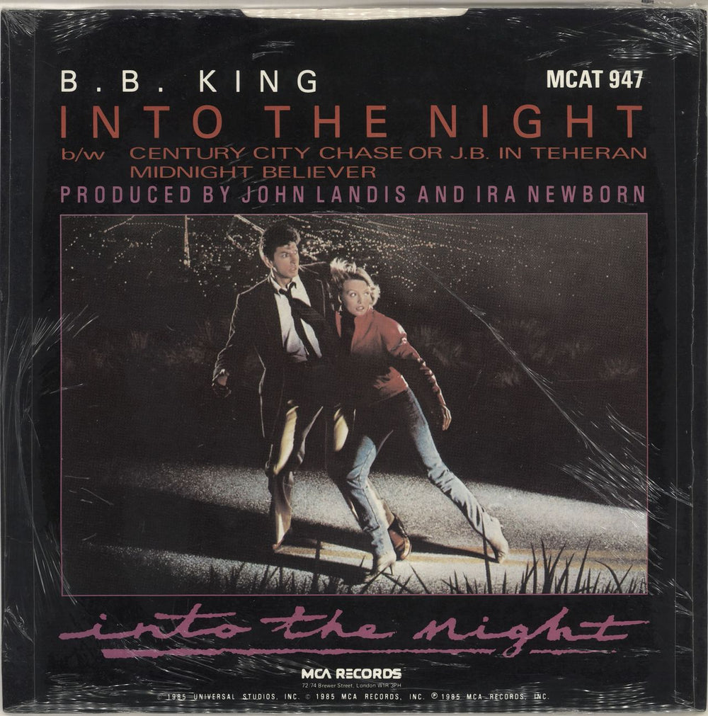 B B King Into The Night - stickered shrink UK 12" vinyl single (12 inch record / Maxi-single)