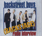 Backstreet Boys Backstage Radio Interview UK Promo CD album (CDLP) BSBCD002