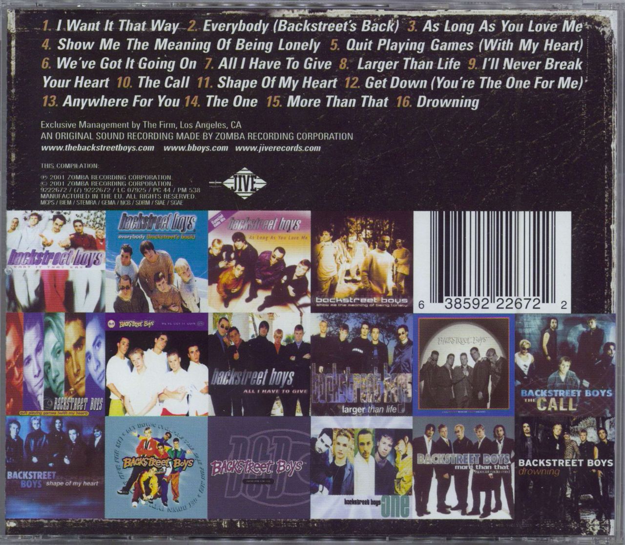 Backstreet Boys Greatest Hits Chapter One UK CD album — RareVinyl.com