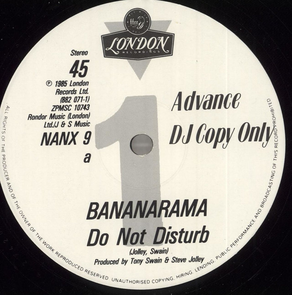 Bananarama Do Not Disturb UK Promo 12" vinyl single (12 inch record / Maxi-single) NANX9