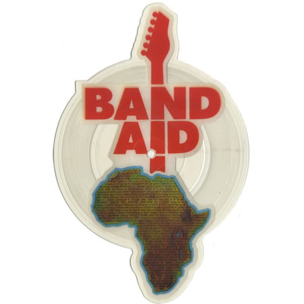 Band Aid Do They Know It's Christmas? UK shaped picture disc (picture disc vinyl record) FEEDP1